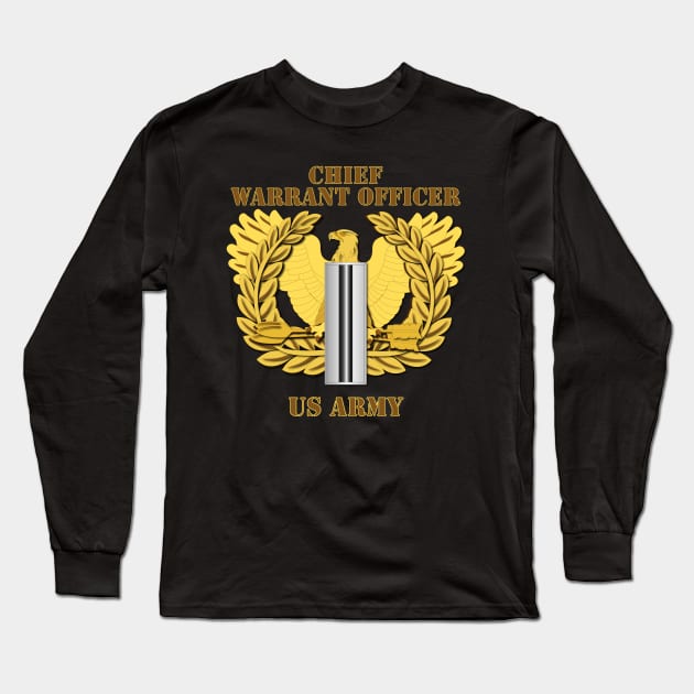 Emblem - Warrant Officer - CW5 Long Sleeve T-Shirt by twix123844